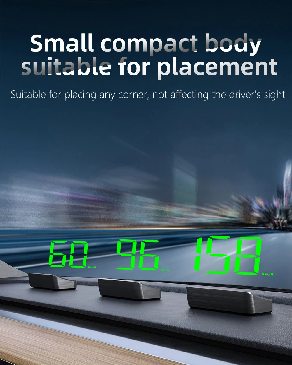 M2 GPS for HUD Car Auto Digital Speedometer Accessories Head-Up Display Auto Electronics Projector Display White Green Light LED